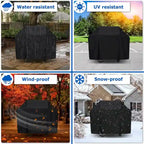 Housse robuste pour barbecue à gaz, imperméable et résistante aux UV et à la décoloration - 55 x 30 x 47