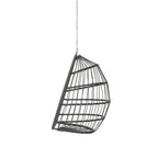 Fauteuil suspendu en rotin pour jardin extérieur, style œuf, en bois