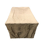 Housse rectangulaire en polyester beige résistant aux intempéries de 132 cm (52 ​​po) pour table de feu et table basse d'extérieur - 132 cm (52 ​​po)
