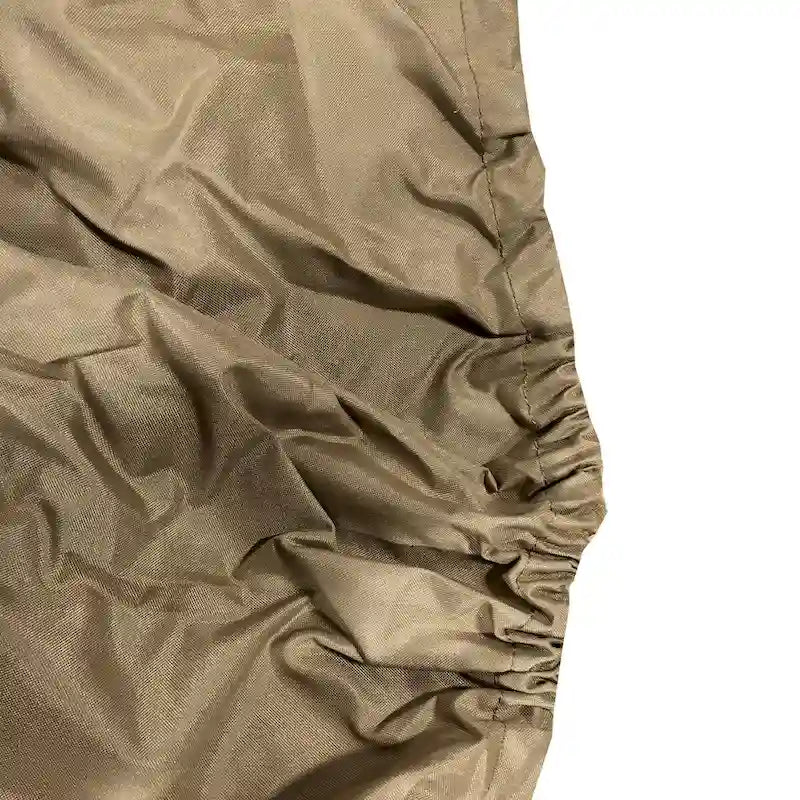 Housse rectangulaire en polyester beige résistant aux intempéries de 132 cm (52 ​​po) pour table de feu et table basse d'extérieur - 132 cm (52 ​​po)