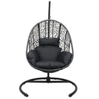 Nouveau fauteuil suspendu œuf en résine tressée PE pour l'intérieur et l'extérieur