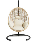Nouveau fauteuil suspendu œuf en résine tressée PE pour l'intérieur et l'extérieur