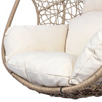 Nouveau fauteuil suspendu œuf en résine tressée PE pour l'intérieur et l'extérieur
