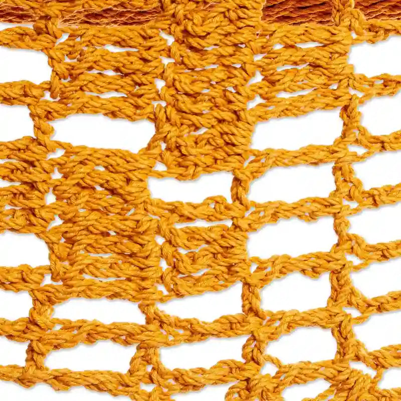 Hamac Novica fait main en corde de coton miel (double)