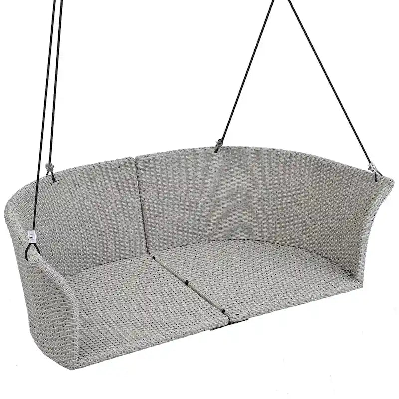Fauteuil suspendu en osier pour 2 personnes avec coussins - 51,9