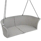 Fauteuil suspendu en osier pour 2 personnes avec coussins - 51,9