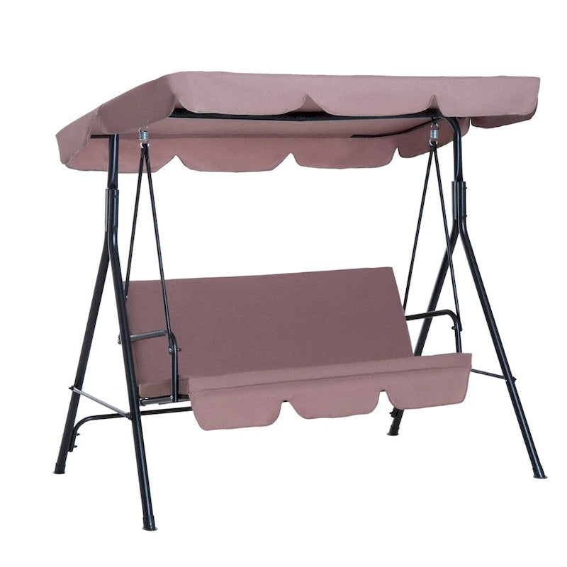 Balancelle d'extérieur Outsunny avec coussin amovible et support en acier
