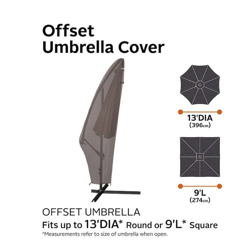 Toile et structure imperméables pour parasol déporté Ravenna de Classic Accessories, 4 m (13 pieds)