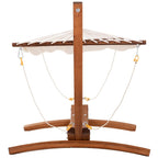 Hamac d'extérieur en bois avec support, hamac robuste en forme d'arche romaine