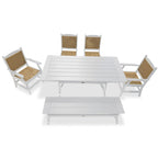 LuXeo Tuscany Woven Rattan Dining 6-Piece Set