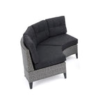 Fauteuil de jardin Navagio en résine tressée incurvée (lot de 2) avec coussins, par Christopher Knight Home