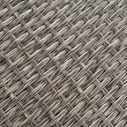 Fauteuil de jardin Navagio en résine tressée incurvée (lot de 2) avec coussins, par Christopher Knight Home