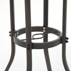 Table ronde d'extérieur en aluminium de 32 pouces