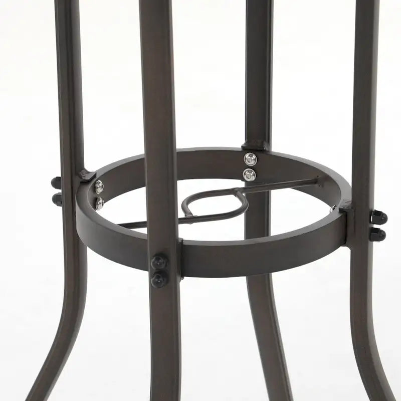 Table ronde d'extérieur en aluminium de 32 pouces