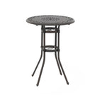 Table ronde d'extérieur en aluminium de 32 pouces