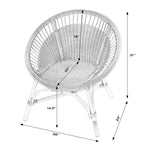 Fauteuil d'appoint Savannah en rotin tressé