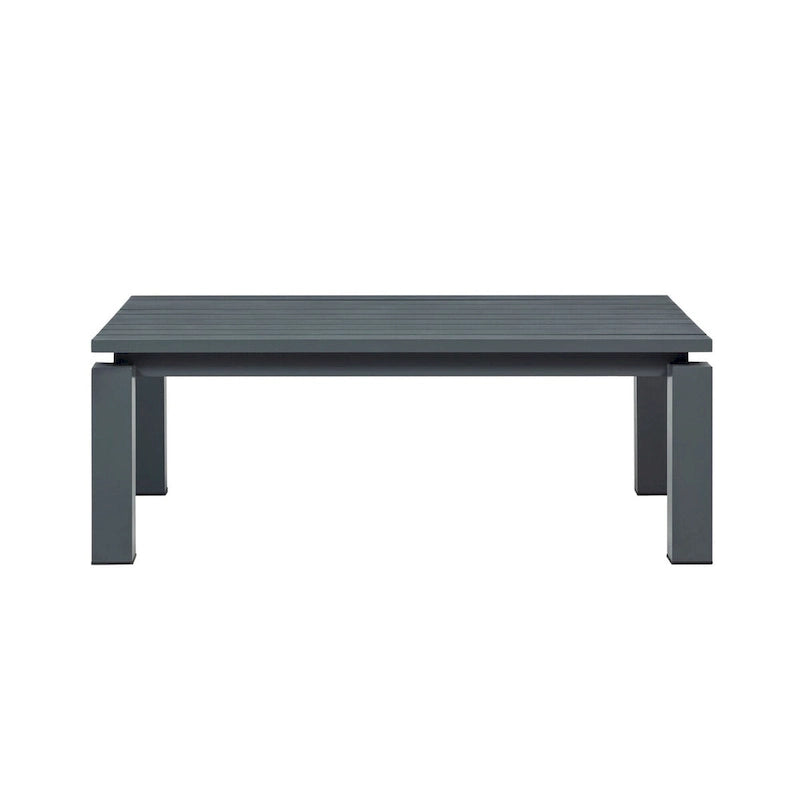 Table basse d'extérieur Sardinia en aluminium - Grise