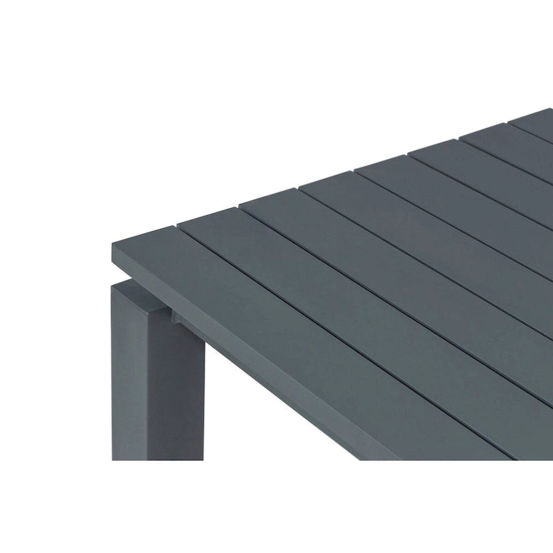 Table basse d'extérieur Sardinia en aluminium - Grise