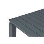 Table basse d'extérieur Sardinia en aluminium - Grise