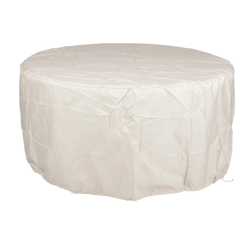 Ensemble table de feu en aluminium de 112 cm (44 po) avec quatre fauteuils pivotants et accessoires