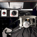 Ensemble table de feu en aluminium de 112 cm (44 po) avec quatre fauteuils pivotants et accessoires