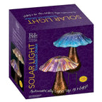 Piquet solaire en forme de champignon - Violet/Jaune - 11 x 11 x 13,75