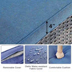 Fauteuil à bascule d'extérieur pour terrasse ou porche - Marron