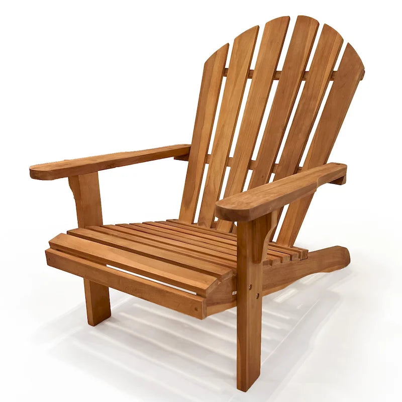 Chaise Adirondack LuXeo Bali en teck - 28,5 (L) x 33,5 (P) x 37 (H)