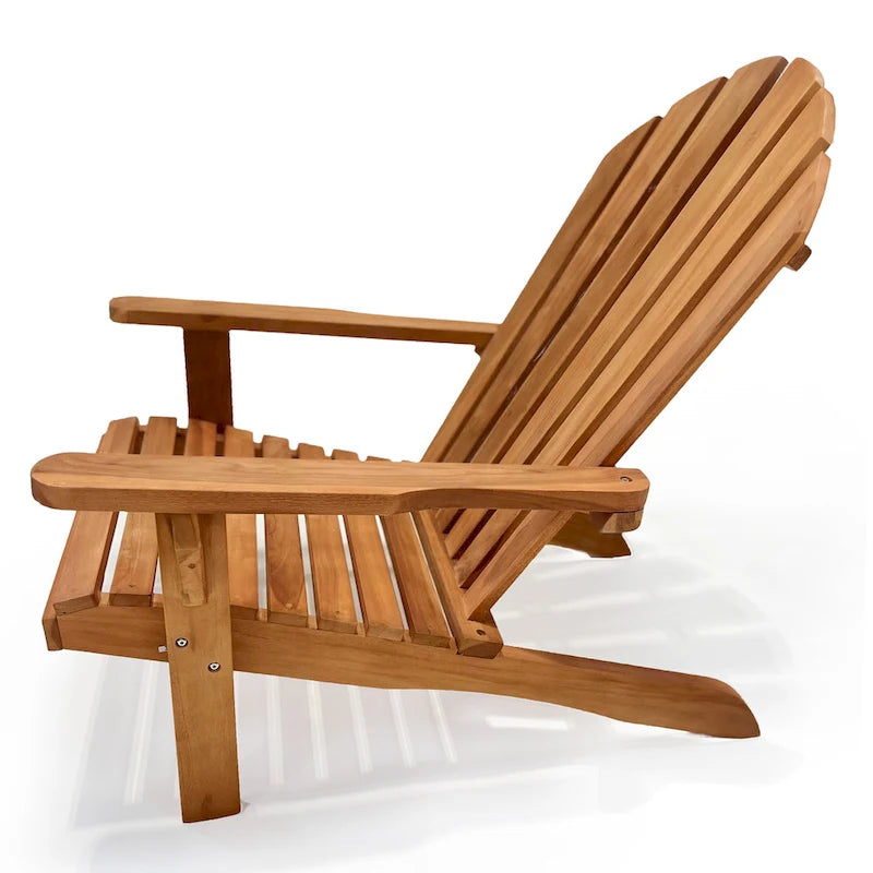 Chaise Adirondack LuXeo Bali en teck - 28,5 (L) x 33,5 (P) x 37 (H)