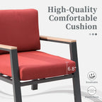 Ensemble de mobilier de jardin en aluminium 4 pièces, canapé d'angle moderne avec table basse et coussin - 70,87 * 25,98 * 14,37