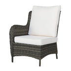Ensemble de mobilier de patio, canapé de conversation d'extérieur 6 pièces
