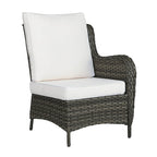 Ensemble de mobilier de patio, canapé de conversation d'extérieur 6 pièces