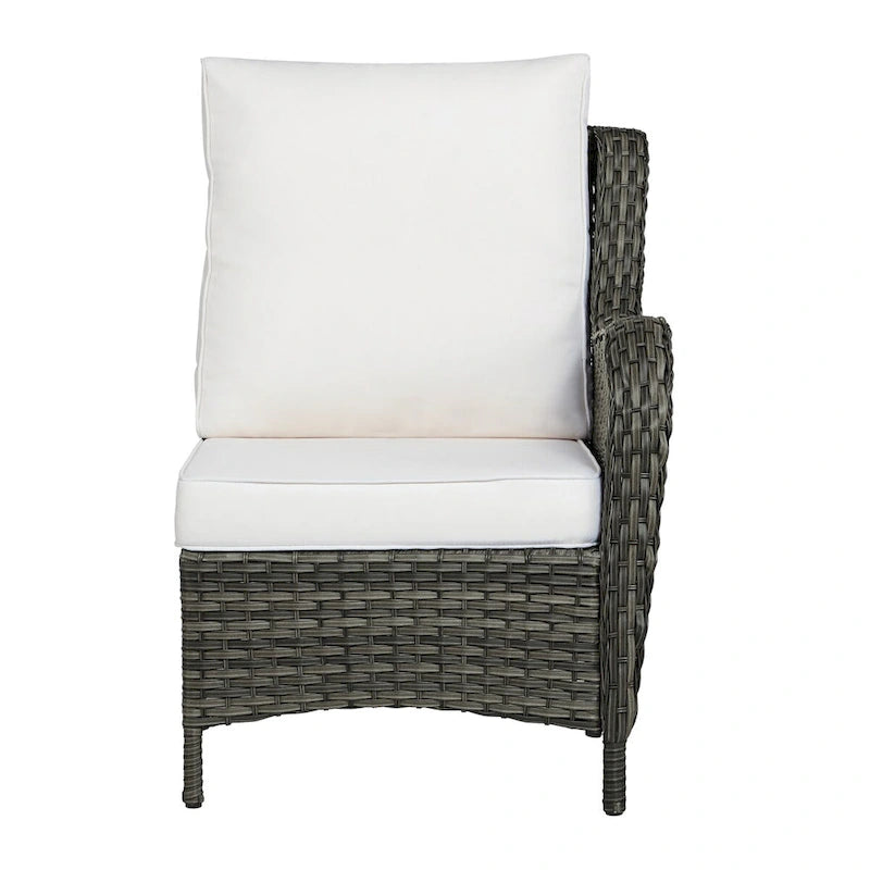 Ensemble de mobilier de patio, canapé de conversation d'extérieur 6 pièces