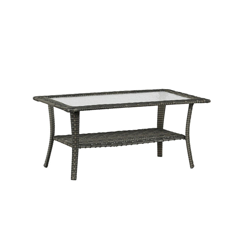 Ensemble de mobilier de patio, canapé de conversation d'extérieur 6 pièces