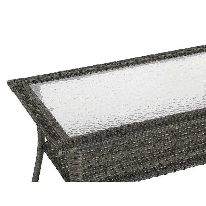 Ensemble de mobilier de patio, canapé de conversation d'extérieur 6 pièces