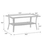 Ensemble de mobilier de patio, canapé de conversation d'extérieur 6 pièces