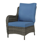 Ensemble de mobilier de patio, canapé de conversation d'extérieur 6 pièces