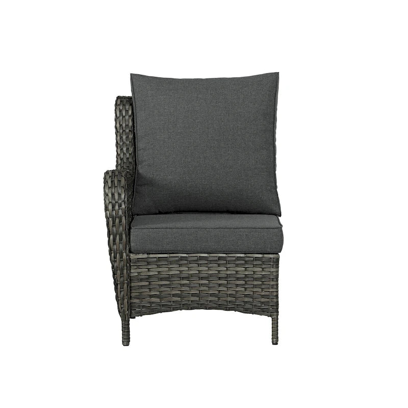 Ensemble de mobilier de patio, canapé de conversation d'extérieur 6 pièces