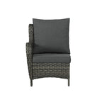 Ensemble de mobilier de patio, canapé de conversation d'extérieur 6 pièces