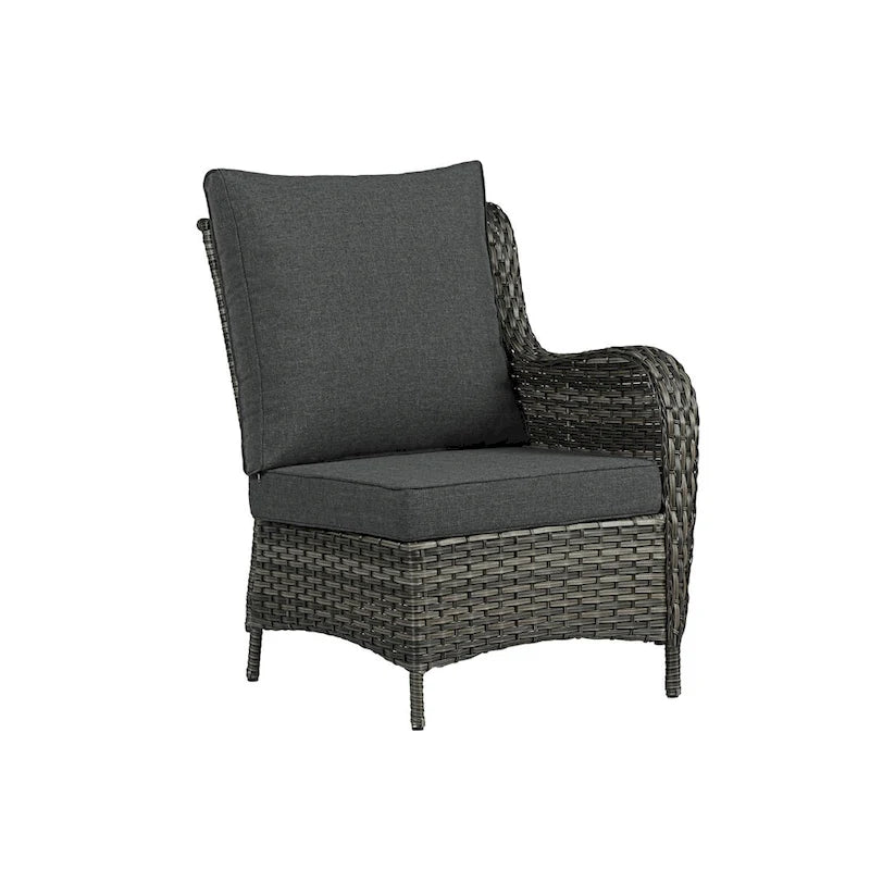 Ensemble de mobilier de patio, canapé de conversation d'extérieur 6 pièces