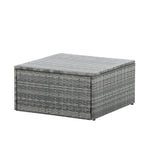 Ensemble de 5 meubles en osier, mobilier de patio, mobilier saisonnier en résine tressée PE