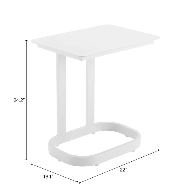 Table d'appoint Friss blanche